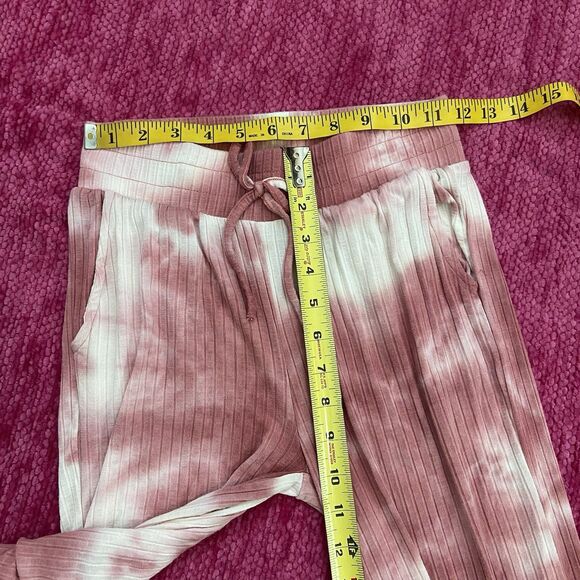 Beach Riot Hayley Cropped Pants Tie Die Orchid Smoke Pink White Size Small - Picture 7 of 10